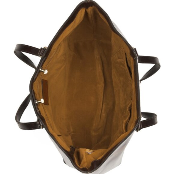 NWT $299 Patricia Nash Leather Benvenuto Tote Bag in Montana Prairie Skies Print - Picture 3 of 5